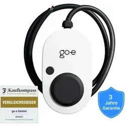 go-e Charger Gemini 11 kW - Smarte Wallbox für Elektroautos - Wallboxen, zeitloses Design, ideal für Innen- und Außenbereich, lädt Elektroautos und Plug-in-Hybride schnell und sicher.