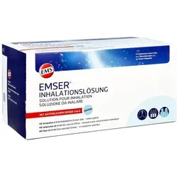 Emser Inhalationslösung Inhalationsampullen 300 ml - Inhalate - Befreit die Bronchien mit natürlichem Emser Salz, ideal zur Befeuchtung und Reinigung der Atemwege bei Erkrankungen wie Bronchitis und Asthma.