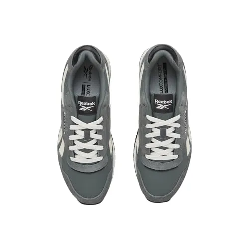 Reebok Unisex Glide Sneaker, Dunkelgrau/Vintage Chalk - Herren-Sneaker mit gepolstertem Schaft, Luxcomfort Einlegesohle und EVA Zwischensohle für optimalen Tragekomfort und Stil.