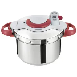 Tefal P46207 Clipso Minut' Perfect Schnellkochtopf - 6L Edelstahl Kochtopf mit Garkorb und Timer, für perfekte Garstufen und gleichmäßige Hitzeverteilung. Ideal für alle Herdarten, inklusive Induktion.