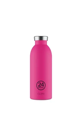 24 BOTTLES Clima Bottle 0,5 L - Passion Pink - Thermobehälter aus Edelstahl, ideal für kalte Getränke und umweltfreundlich – perfekt für unterwegs!