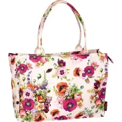 Shopper Blütenzauber - M. Bastin - Geräumiger Shopper für Einkäufe und Ausflüge. Mit praktischem Innenfach für Wertsachen, sorgt er für Ordnung und schnellen Zugriff. Ideal für den Stadtbummel oder den Parkbesuch.