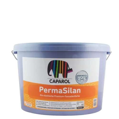 Caparol PermaSilan NQG 12,5 LT - Hochwertige Silikatfarbe für außen, schimmelresistent und extrem wetterbeständig, ideal für langlebige Fassaden.