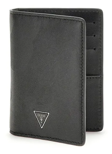 Guess Kartenetui Card Holder mit RFID-Blocker Schutz schwarz - Elegantes Kartenetui aus 100% Leder mit praktischem RFID-Blocker. Ideal für den sicheren Transport von bis zu 7 Karten. Kompakt und stilvoll, perfekt für den Alltag.