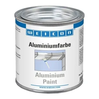 WEICON Aluminiumfarbe 375 ml - Reinigungsmittel mit hervorragendem Korrosionsschutz dank Aluminiumpigmenten, ideal für metallische Oberflächen und schützt effektiv vor Feuchtigkeit.