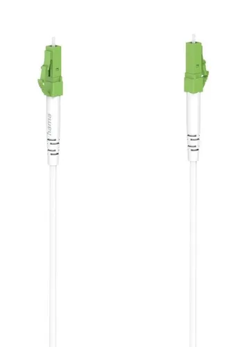 HAMA Glasfaser-Netzwerkkabel, LC/APC-Stecker - 10m - Hochwertiges Netzwerkkabel mit LC/APC-Steckern für stabile Verbindungen, ideal für schnelles Internet und Netzwerkinstallationen.