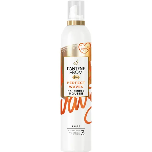 Pantene Pro-V Perfect Waves Schaumfestiger - Nährendes Mousse für glänzende, schwungvolle Wellen. Mit Pro-V-Komplex und Arganöl für Hitzeschutz und einen traumhaften Style. Haltegrad 3 - für langanhaltenden Halt!