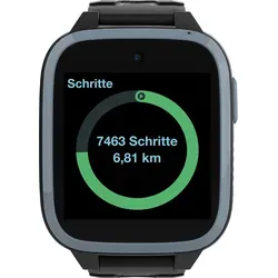 Xplora Kinder Smartwatch XGO3 mit Telekom Nano SIM - Schwarz - Smartwatch für Kinder mit GPS, Notruf-Funktion und wasserdichtem Gehäuse (IP68) für mehr Sicherheit und Freizeitaktivitäten.