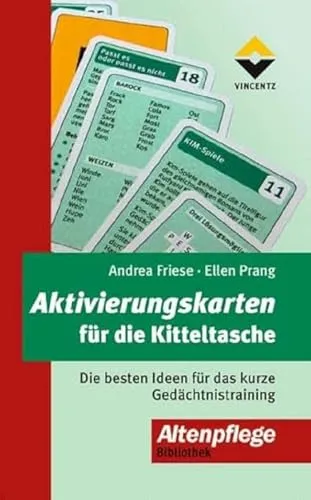 Aktivierungskarten für die Kitteltasche 1 - Belletristik und Gedächtnistraining für Senioren, ideal für spontane Gespräche und Gruppenstunden, mit abwechslungsreichen Aufgaben zur Förderung der Sinne.