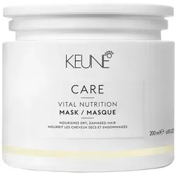 KEUNE CARE Vital Nutrition Mask 200 ml - Haarmaske zur Verbesserung der Elastizität und Glättung von geschädigtem Haar. Mit Nutri-Injection-Technologie für intensiven Schutz und Glanz. Ideal für trockenes und strapaziertes Haar.