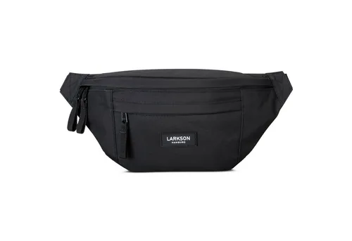 LARKSON Gürteltasche Ole - Wasserabweisende Bauchtasche für Damen und Herren - Gürteltaschen mit großem Fach, ideal für unterwegs. Die wasserabweisende Bauchtasche in Schwarz bietet praktischen Stauraum und ist perfekt für aktive Tage.