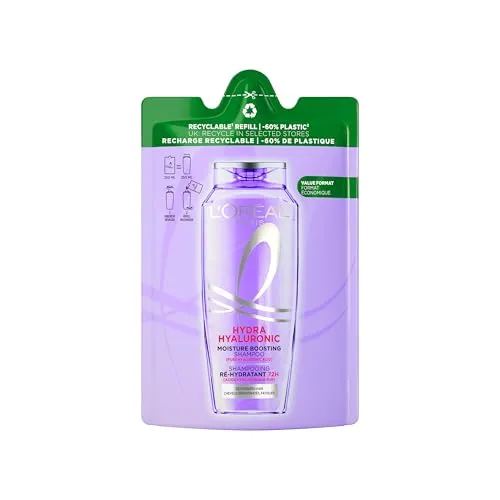 Elvive Shampoo Neu Laden mit Hyaluronsäure 6x 250 ML - 6x Flaschen Elvive Shampoo mit Hyaluronsäure für intensive Feuchtigkeit und Pflege, ideal für gesund aussehendes Haar.