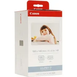 Canon 3115B001 KP-108IN Fotokartusche - Druckerpatronen mit 36 Fotopapierseiten 10x15 cm, ideal für brillante Ausdrucke mit Canon CP 100/1000.