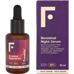 Freshly Cosmetics Retinal-Gesichtsserum 30 ml - Nachtpflege mit 100% natürlichen Inhaltsstoffen, reduziert Falten und sorgt für festere, glattere Haut dank biotechnologischer Retinoid-Formel.