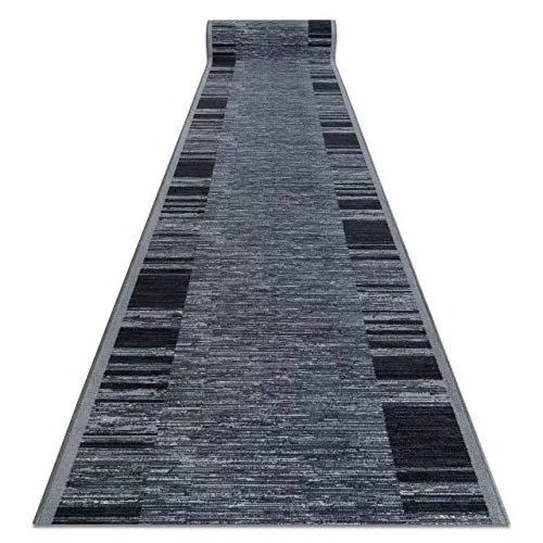 rugsX Läufer Grau 90x1000 cm – Freiform Teppich - Eleganter rugsX Läufer in Grau, aus hochwertigem Textil gefertigt. Ideal für jeden Raum, verleiht er Ihrem Zuhause einen modernen Look und sorgt für ein angenehmes Ambiente.