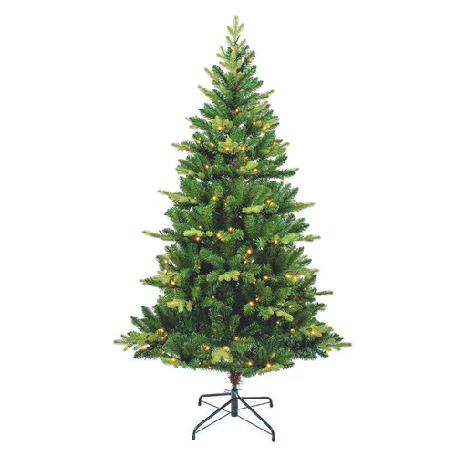 Künstlicher LED Weihnachtsbaum 180cm - Weihnachtsbaum mit 200 integrierten LED-Lichtern, perfekt für festliche Dekoration und stressfreies Schmücken ohne nadelndes Aufräumen.
