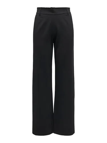 ONLY Damen Onlpoptrash Life Mw Straight Pant PNT, Black, XL / 30L - Stylische Jeans für Damen in Schwarz, ideal für lässige Outfits und bequem im Alltag.