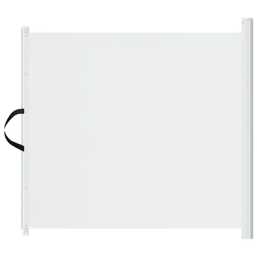 Haustier-Barriere Ausziehbar Weiß 117,5x125 cm - Langlebige und robuste Absperrung für Hunde und Katzen, ideal für Sicherheit und Privatsphäre im Zuhause