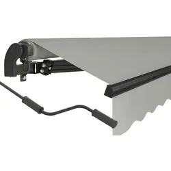 empasa Gelenkarmmarkise manuell - 4 Größen & 8 Farben - Praktische Handmarkise mit stabilen Gelenkarmen, vormontiert und leicht zu bedienen. Ideal für Balkon und Terrasse – schützt zuverlässig vor Sonne und bietet flexiblen Neigungswinkel.