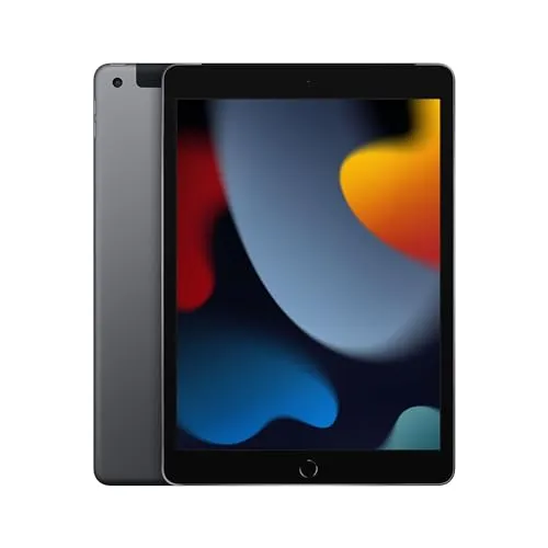 Apple iPad (10,2-zoll, Wi-Fi + Zellular, 256GB) Space Grau (Generalüberholt) 2021