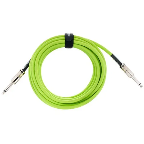 Ernie Ball Flex Cable 20ft Green EB6419 - HiFi-Kabel mit abgeschirmter Technologie, die 95% ungewollte Signaleinstreuungen verhindert, für klare Klangübertragung und Langlebigkeit.