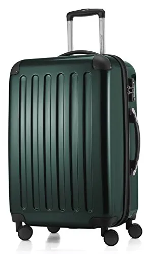 Alex Mittelgroßer Hartschalenkoffer 65 cm - Klassischer Trolley mit 74 Litern, TSA-Zahlenschloss und 4 leisen, drehbaren Rollen für komfortables Reisen. Volumenerweiterung bietet zusätzlichen Stauraum für Souvenirs.