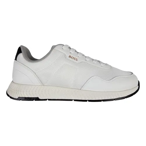 BOSS Titanium Runn nypuN Herren-Sneaker - Stylische Sneakers mit edlen Veloursleder-Details und charakteristischem Branding, ideal für modebewusste Männer.