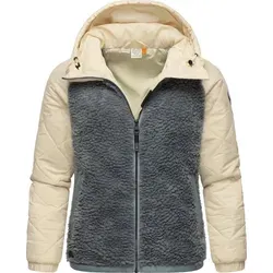 RAGWEAR "Leeloo" Damen Outdoorjacke, Gr. XL (42), grau - Funktionsjacke aus hochwertigem Teddyfleece, bietet hervorragende Wärmeisolation und ist ideal für die Übergangszeit. Sportlich-lässiger Schnitt mit praktischen Taschen und windabweisendem Material.