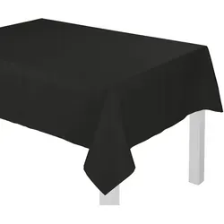 Wirth Tischdecke NEWBURY schwarz 130 cm x 190 cm - Tischdecken in eckiger Form aus hochwertigem Baumwolle-Polyester-Mix, pflegeleicht bei 30°C, ideal für stilvolle Tischgestaltungen.