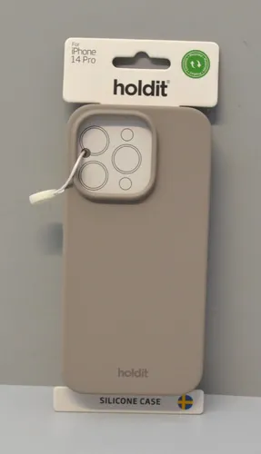 HOLDIT Silicone Case - Silikon Schutzhülle Vegan, Taupe für iPhone 14 Pro NEU