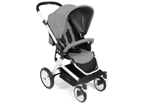 CHIC4BABY Sportbuggy BOOMER - Moderner Sportbuggy mit ergonomischem Design, leicht zusammenklappbar und optimal für holprige Wege. Mit verstellbarer Rückenlehne und 5-Punkt-Gurtsystem für sichere Fahrten.