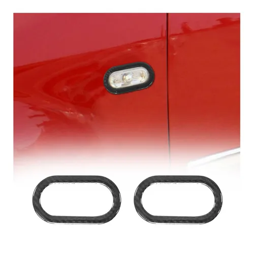 Blinkerrahmen für Ford Fiesta Fusion 2001-2012 - Kohlefaser Schwarz 2x - Blinker, hochwertiger Kohlefaser-Look für einen sportlichen Auftritt und passgenaue Montage.