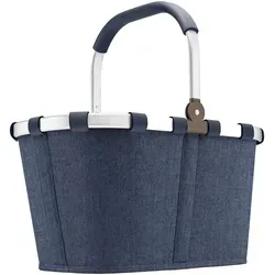 Reisenthel Carrybag HERRINGBONE DARK BLUE - Einkaufstaschen & Einkaufstrolleys, wasserabweisend und aus recyceltem Material für nachhaltigen Einsatz, ideal für Einkäufe und Picknicks.