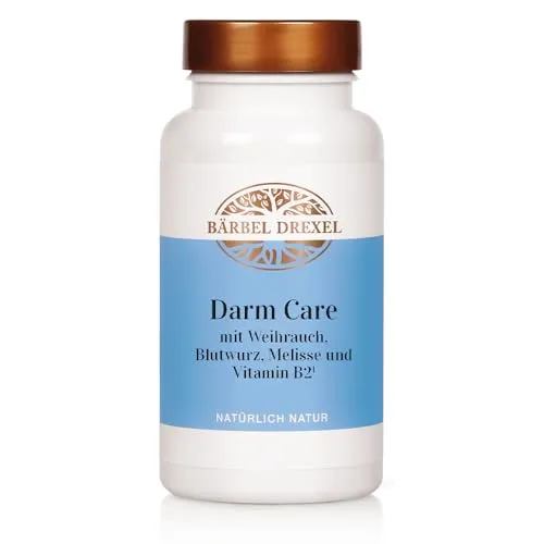 Darm Care mit Weihrauch (180 Stk) - BÄRBEL DREXEL® - Multivitaminpräparate & Mineralien, enthält L-Glutamin und Vitamin B2 für gesunde Schleimhäute, vegan und glutenfrei, ohne synthetische Zusatzstoffe.