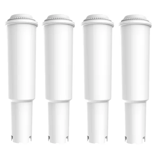 Comedes Wasserfilter 4er Set einsetzbar statt Jura Claris White, Zubehör für einsetzbar statt Jura Claris White 68739, Jura Claris White 60209, Jura Claris White 62911, passend für Jura Impressa Serien E, J, S, X, X, Z