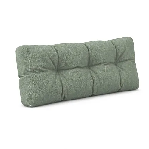 POKAR Palettenkissen 120x40 cm – Bequemes Rückenkissen für Europaletten - Hochwertiges Rückenkissen in Grün, ideal für die Umgestaltung von Europaletten zu stilvollen Möbeln. Perfekt für Garten, Terrasse oder Wohnzimmer – für Komfort und ein gemütliches Ambiente.