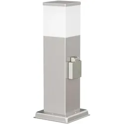 Pollerleuchte POLLY - Edelstahl Wegelicht für außen - Moderne Pollerleuchte aus witterungsbeständigem Edelstahl mit IP44 Schutz, ideal für Gartenwege und Terrassen. Individuelle Lichtgestaltung durch G9 Fassung für passende Leuchtmittel.