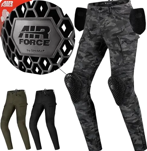 SHIMA Giro 2.0 Camo Damen Motorrad Textilhose, mehrfarbig, Größe 24 - Motorradhose mit atmungsaktivem Obermaterial und ergonomischer 3D-Konstruktion für optimalen Tragekomfort und Bewegungsfreiheit.