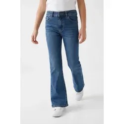 Levi's® Kids Bootcut-Jeans LVG BAGGY FLARE Flared, Destroyed-Effekte for Girls blau 10 (140)