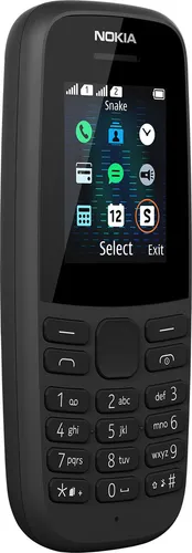 Nokia 105 Handy 2019 - DualSIM, 1,77 Zoll, Schwarz - Handys ohne Vertrag: Klassisches und robustes Design mit 15 Stunden Gesprächszeit, ideal für Vieltelefonierer. Perfekt für einfache Kommunikation, ausgestattet mit FM-Radio und LED-Taschenlampe.