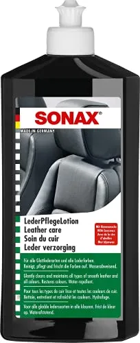 SONAX Soin du cuir (500 ml) emulsion de nettoyage et d'entretien pour tous les cuirs lisses et toutes les couleurs | Réf: 02912000-810