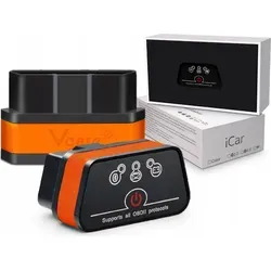 VGATE iCar2 ELM327 OBD2 Bluetooth Diagnosegerät - Diagnosegerät für Fahrzeuge, bietet schnelle Verbindungen und regelmäßige Software-Updates für höchste Sicherheit und Kompatibilität mit über 100.000 Fahrzeugmodellen.
