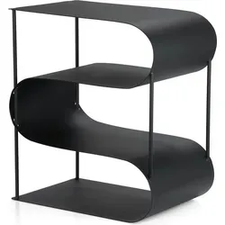 Moritz Kaminholzregal Doppelte S Form - Aschesauger und Kaminzubehör, elegantes und platzsparendes Design für die stilvolle Lagerung von Brennholz