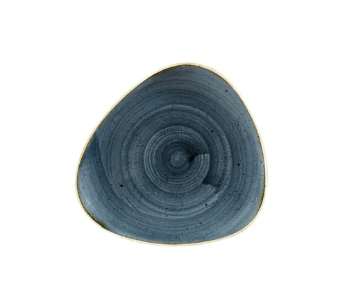 Churchill STONECAST Triangle Plate Blueberry Teller Porzellan 19,2 cm blau
