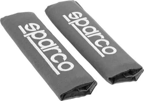 SPARCO SPC1204GR Seat Belt Padding Protector Car Gray, 2 Units, Grigio