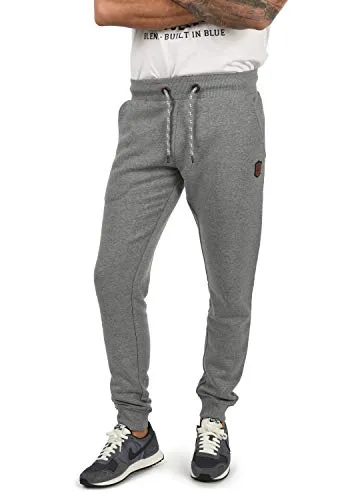 Indicode Jogginghose IDHultop - Lange Sweatpants in Grau XL - Herren-Stoffhosen mit sportlichem Stil und bequemer Passform. Hergestellt aus 60% Baumwolle für hohen Tragekomfort, ideal für Freizeit und Sport.