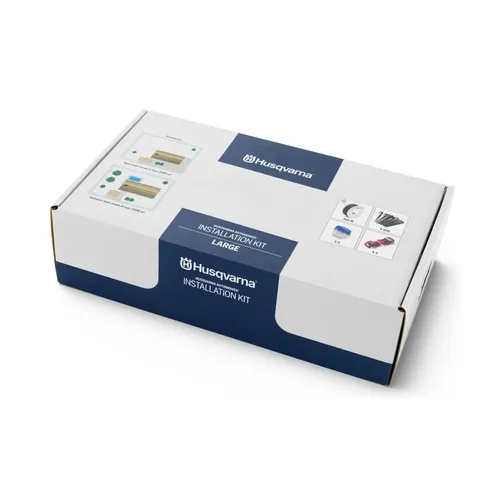 Husqvarna Automower-Installations-Kit L 967972301 - Zubehör für Gartengeräte, umfassendes Installations-Kit für Mähroboter mit verschiedenen Optionen für Rasenflächen bis zu 5,000 m², ideal für maßgeschneiderte Gartenlösungen.