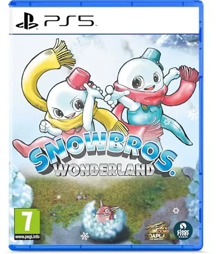 Snow Bros Wonderland für PS5 - Spiele für PlayStation 5 mit herrlichem isometrischen 3D-Stil und bis zu 4 Spielern im neuen Co-Op-Modus. Verwandle Monster in Schneebälle und passe deinen Avatar mit lustigen Accessoires an!
