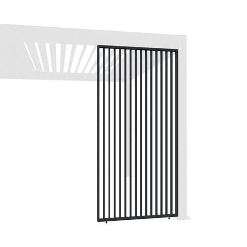 Weide Vertikale Lamellenwand Paneel Zubehör - Hochwertiges Aluminium, flexibler Sichtschutz für Weide Pergola in Anthrazit, Weiß oder Holzoptik
