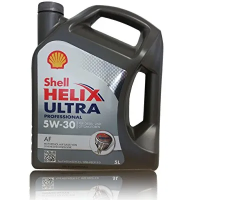 Royal Dutch Shell Lubricants Helix Ultra Professional AF 5W-30 5L - Hochleistungs-Motoröl mit 100% synthetischer Formel, optimiert für Kraftstoffeffizienz und hervorragenden Verschleißschutz, ideal für Ford und Jaguar Land Rover Motoren.